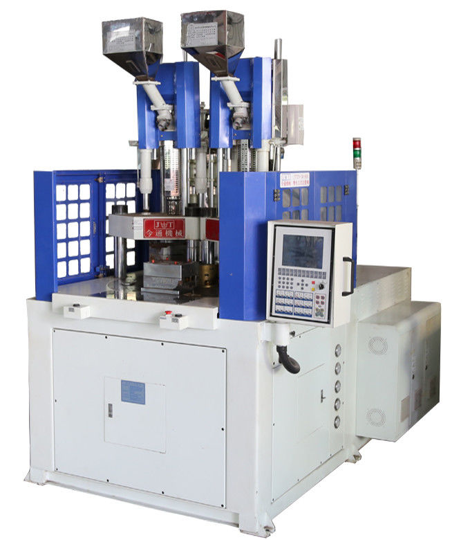 सेमी ऑटो दो रंग वर्टिकल इंजेक्शन मोल्डिंग मशीन 55T JTT-550 2V3R